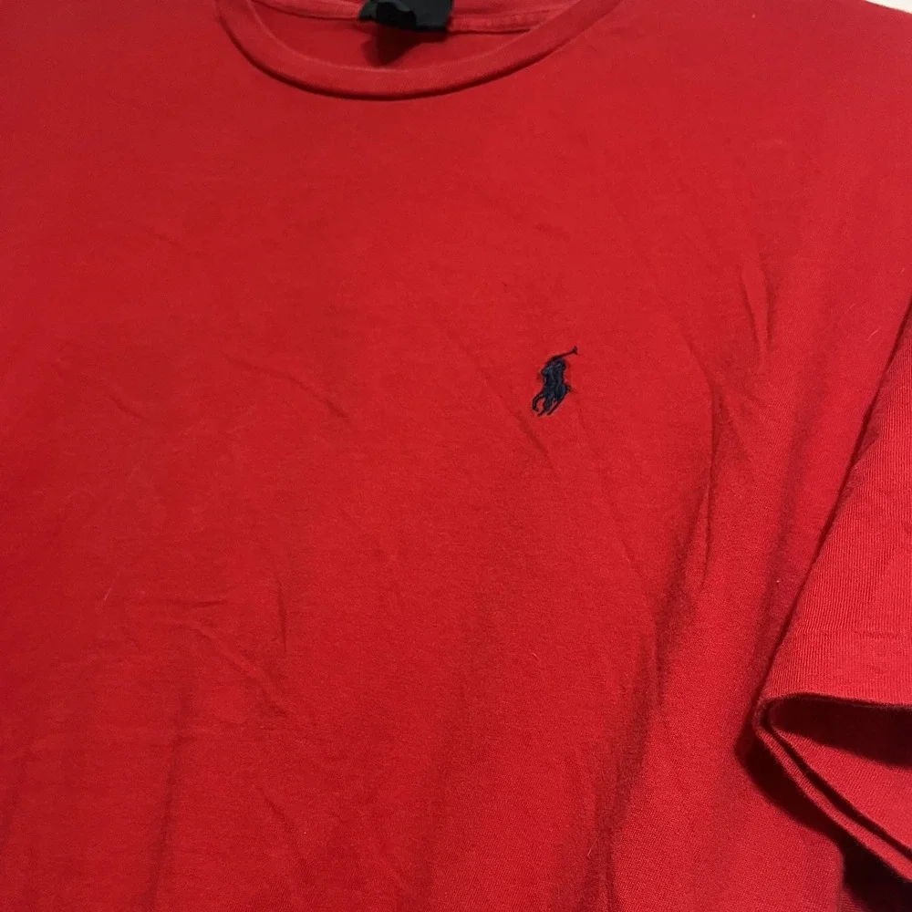 Polo Ralph Lauren Men's Size XL Short Sleeve T-ShirtSolid Red Cotton